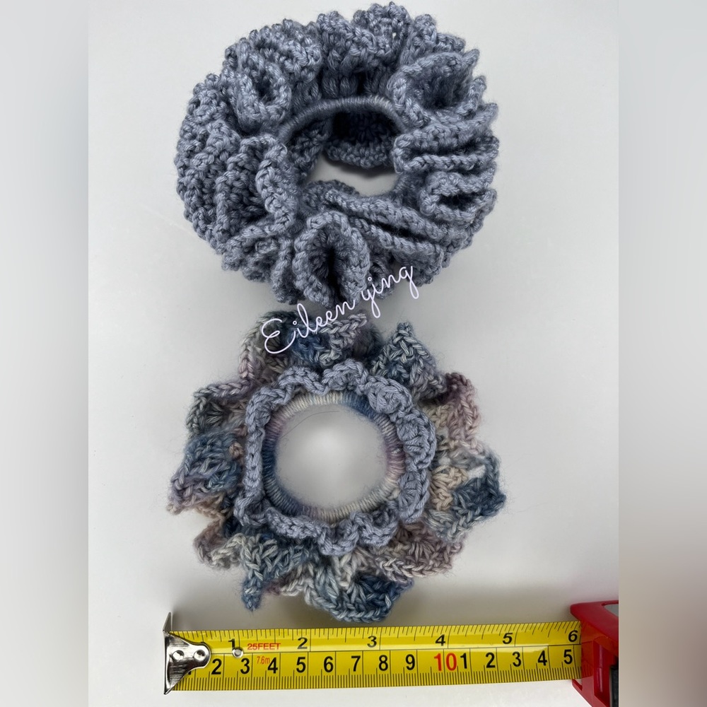 hand crocheted scrunchie